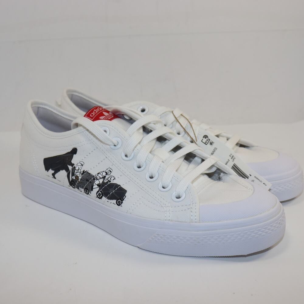 Adidas x Star‎ Wars Nizza Low White Canvas Sneakers Men’s 9.5 NIB